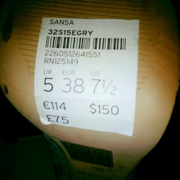 SANSA  Open Toe Silver Platform Heels - Picture 4 of 4